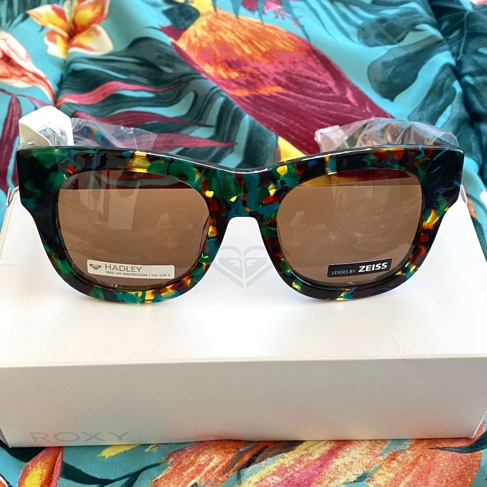 ROXY Women Hadley Sunglasses- Shiny Tortoise Rainbow (Limited Edition)